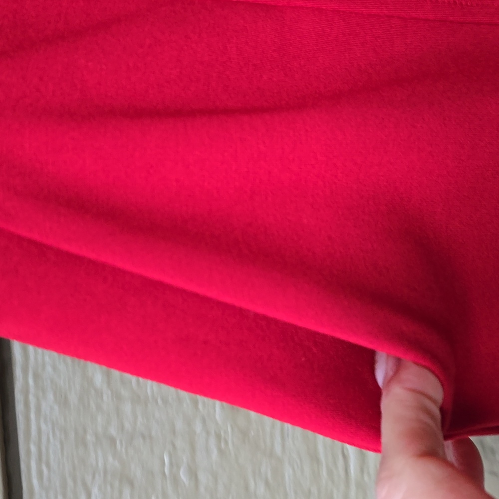 Cabi Broadcast Skirt A Line Mini Pockets Red Fitted At The Waist  6 nwt - Picture 4 of 7